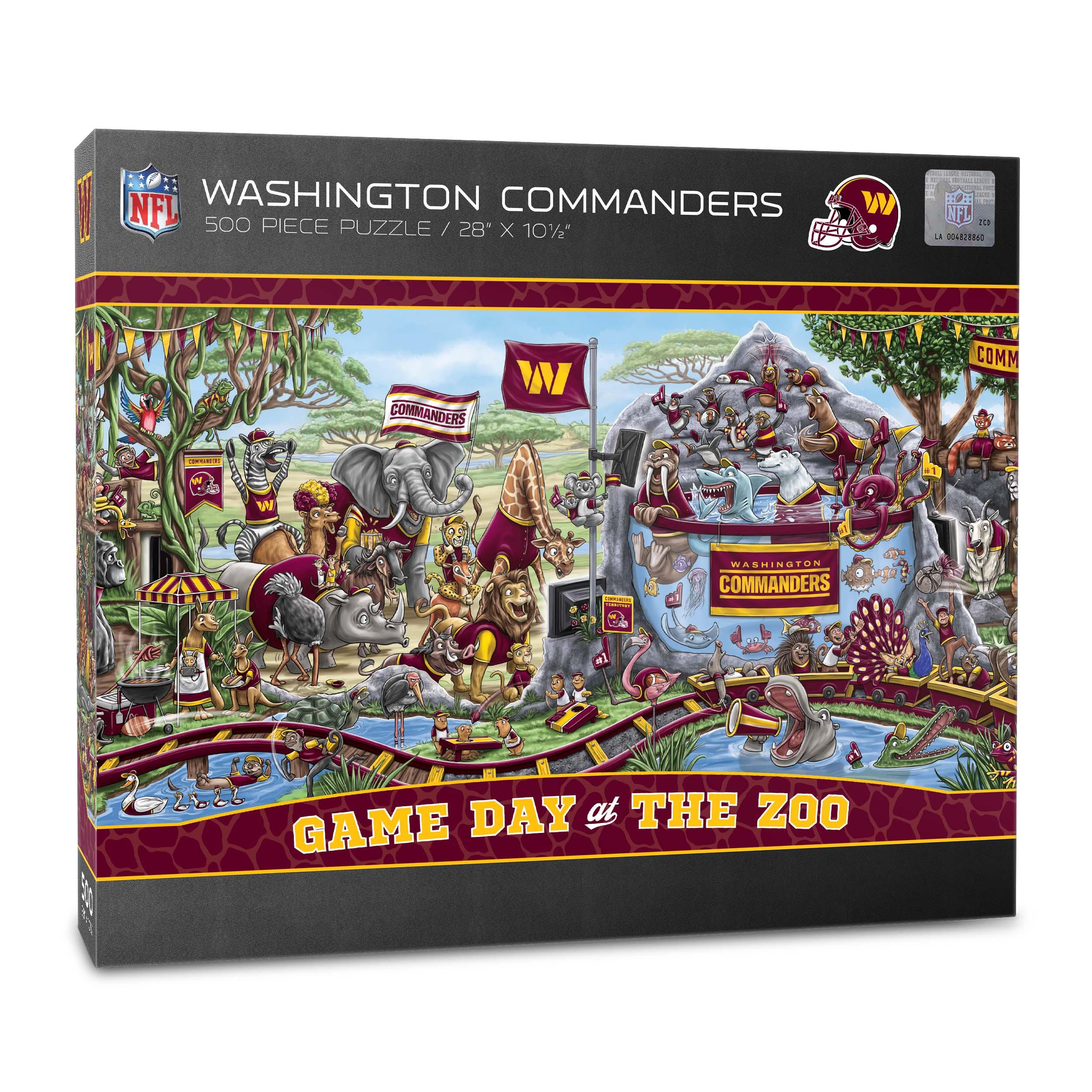 YouTheFan NFL Washington Commanders Game Day at the Zoo - 500 pc Puzzle